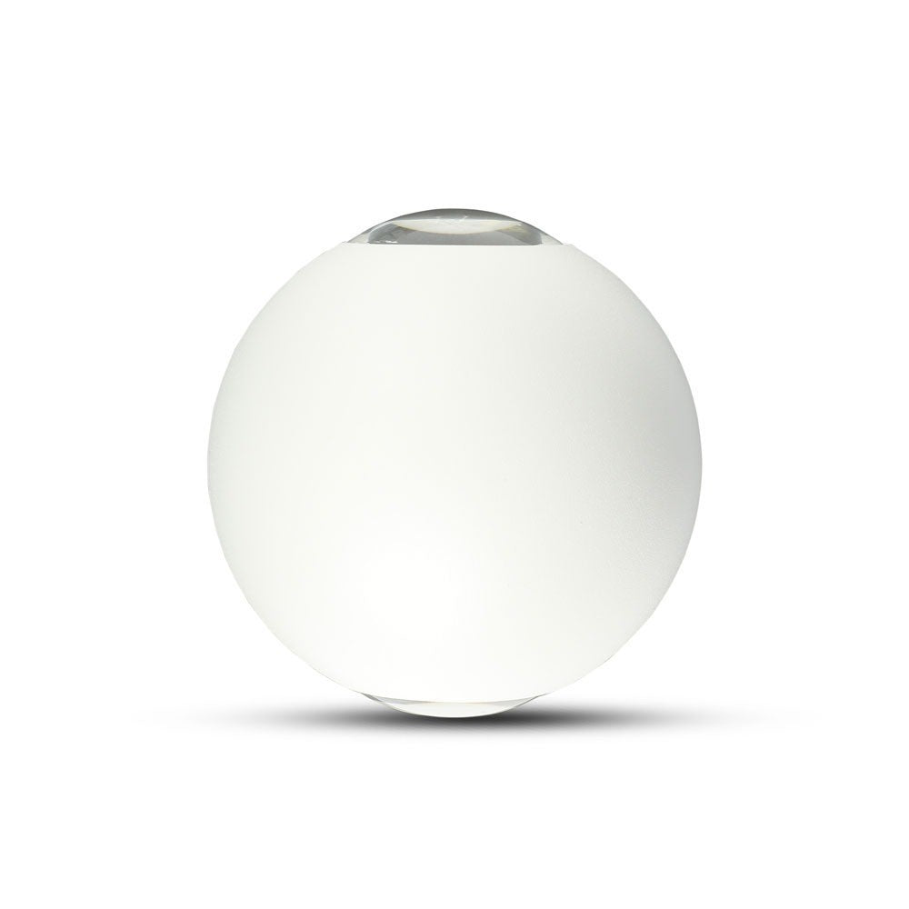 6W Lampa ścienna LED / Barwa:4000K / Obudowa: Biała