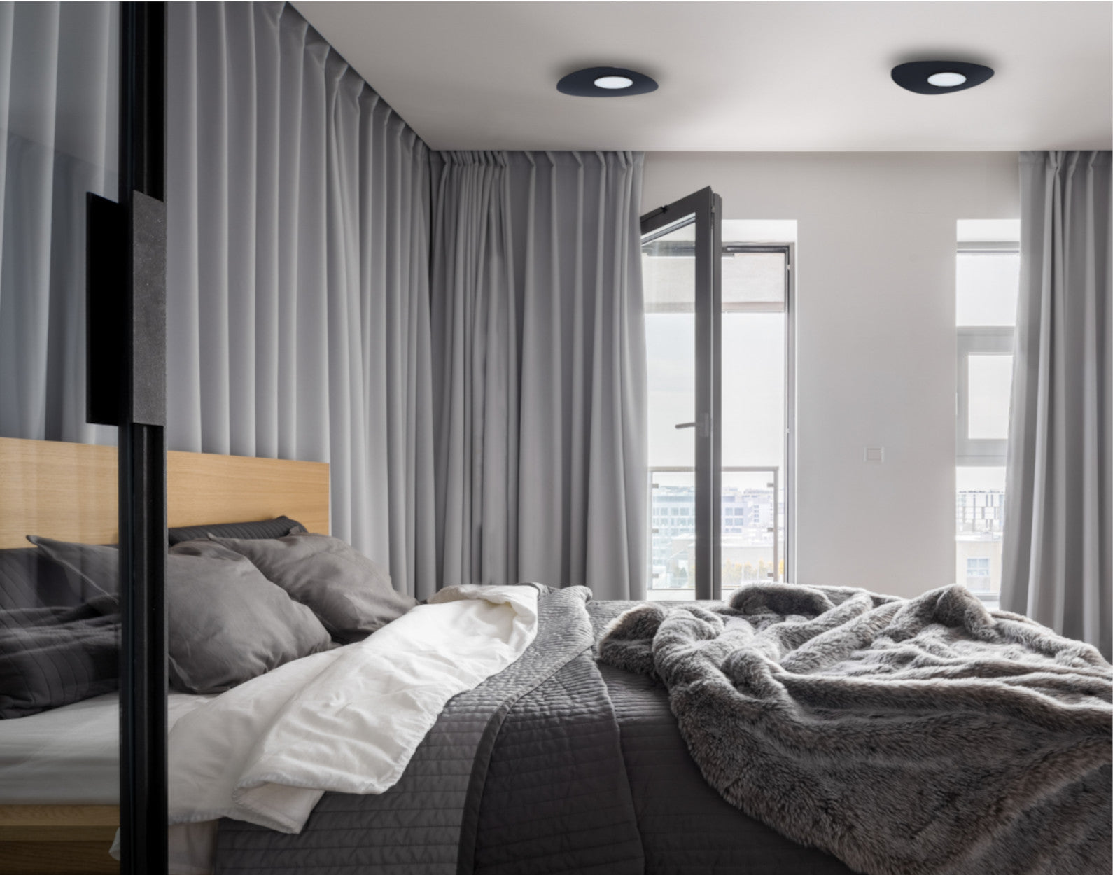 Nowodvorski Plafon ORGANIC 1x12W 50/60Hz - Stal lakierowana - Czarny