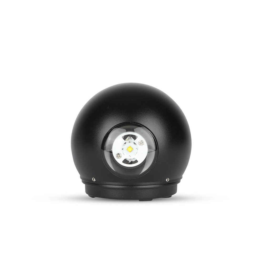 6W Lampa ścienna LED / Barwa:3000K / Obudowa: Czarna