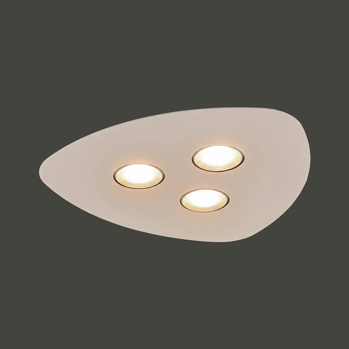 Nowodvorski Plafon ORGANIC 3x12W 50/60Hz - Stal lakierowana - Biały 8304 - lampa włączona