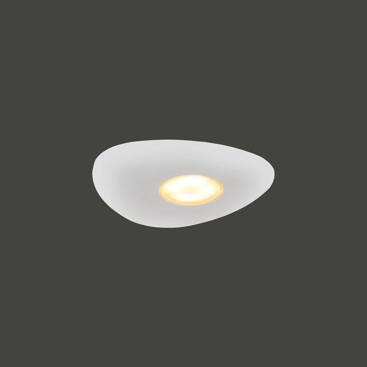 Nowodvorski Plafon ORGANIC 1x12W 50/60Hz - Stal lakierowana - Biały 8305 - lampa włączona