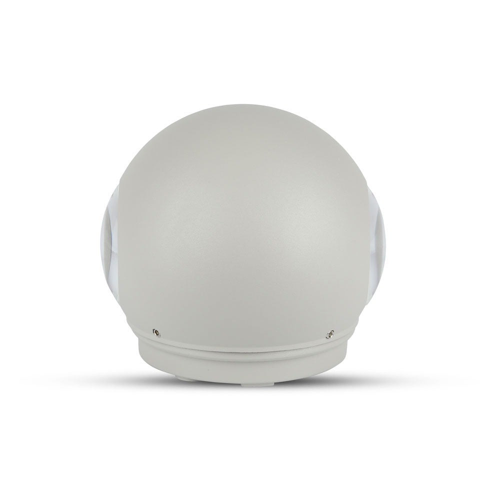 6W Lampa ścienna LED / Barwa:3000K / Obudowa: Szara