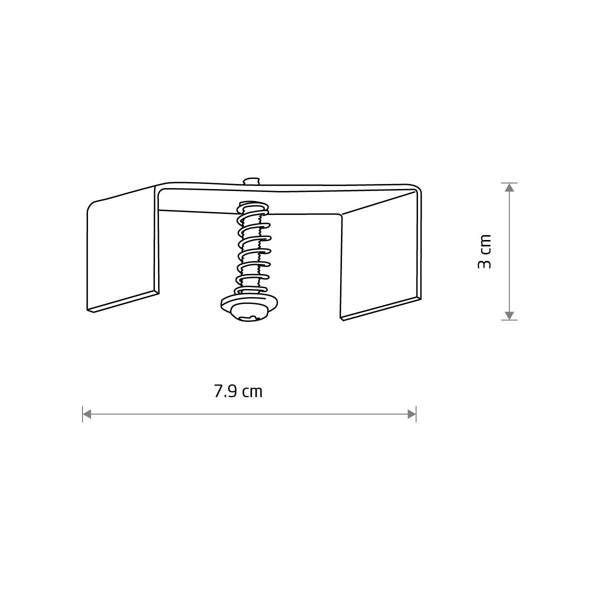Nowodvorski System szynowy CTLS RECESSED FIXING SET 3-obwodowy CTLS - Stal - Inny 8306