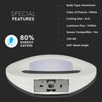 10W Lampa ścienna LED / Barwa:4000K / Obudowa: Biała