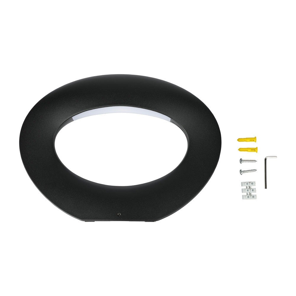 10W Lampa ścienna LED / Barwa:3000K / Obudowa: Czarna