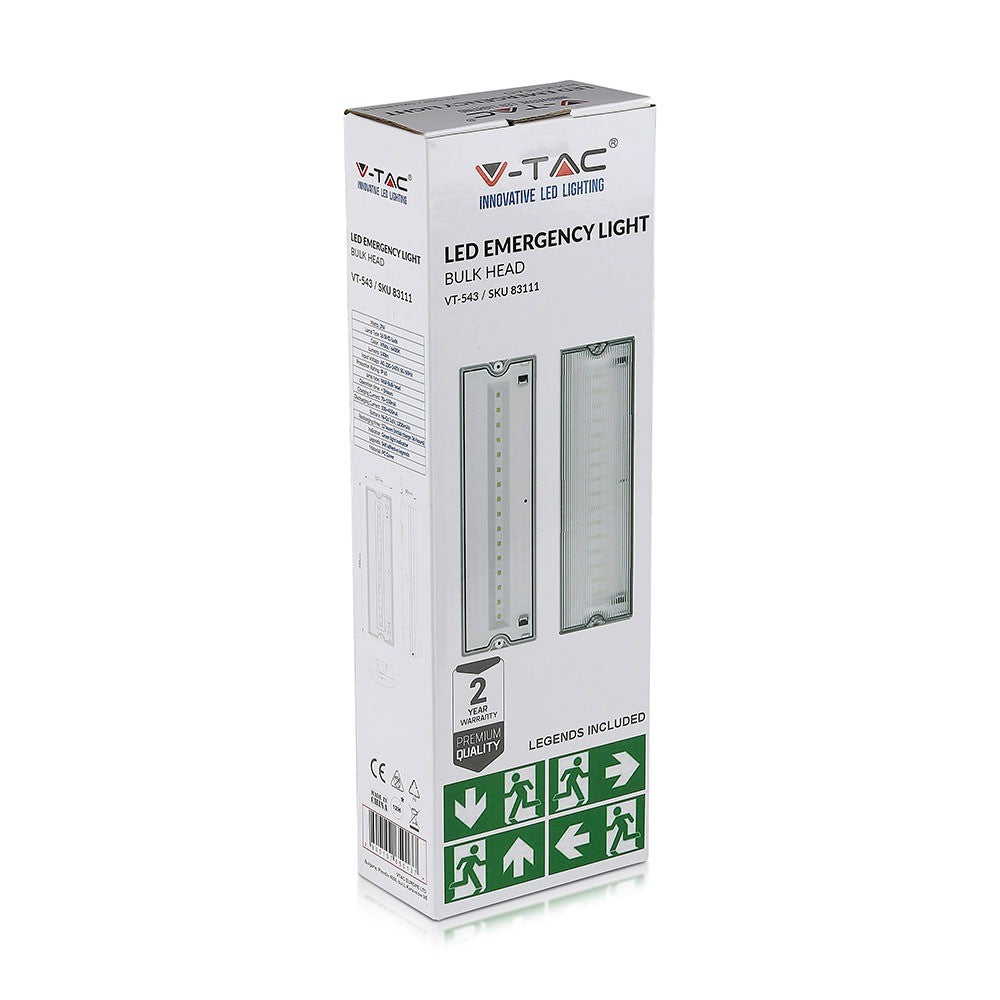 3W Oprawa awaryjna / Barwa:6000K / IP65 / 1200 mAh / Ład. 12H.