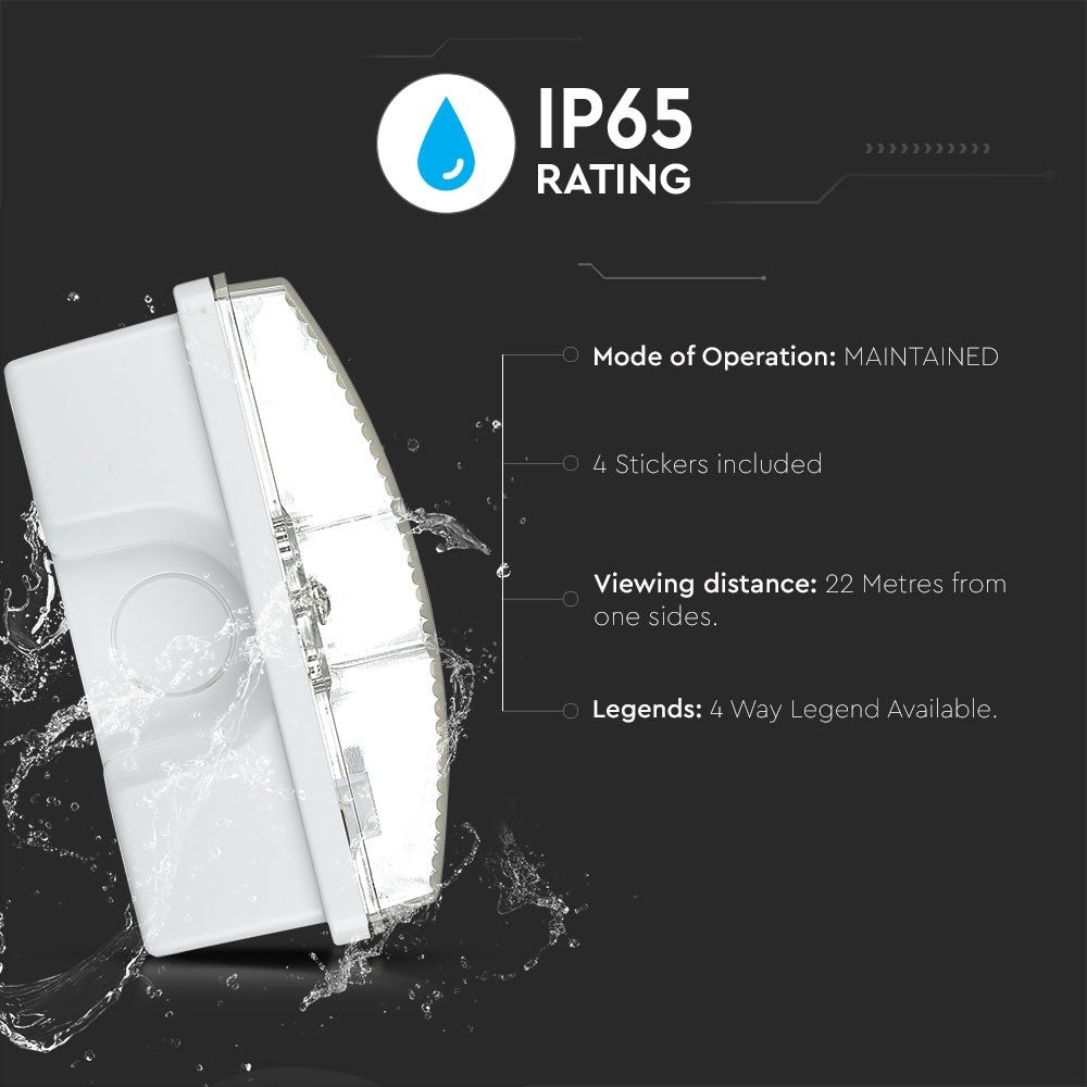 3W Oprawa awaryjna / Barwa:6000K / IP65 / 1200 mAh / Ład. 12H.