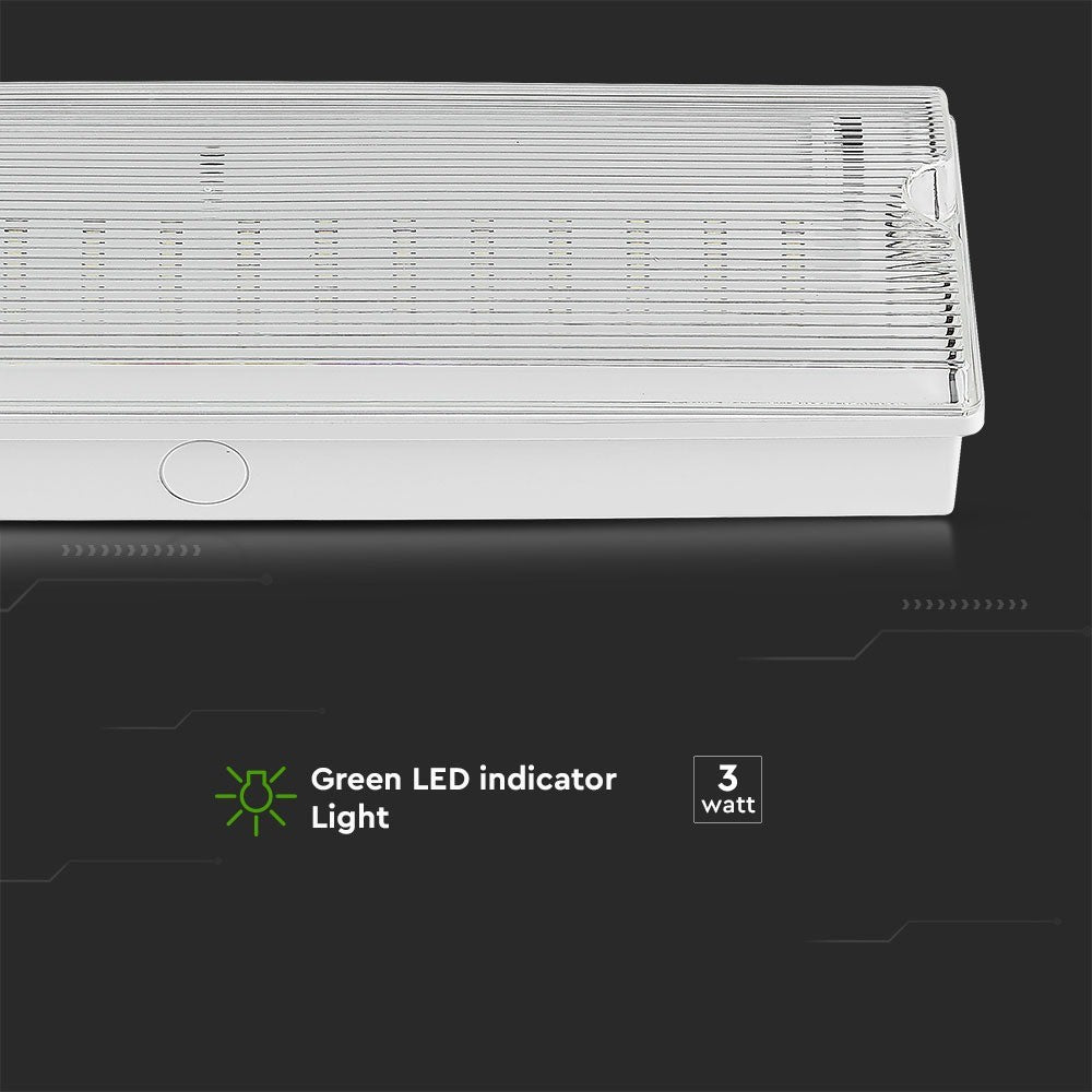 3W Oprawa awaryjna / Barwa:6000K / IP65 / 1200 mAh / Ład. 12H.