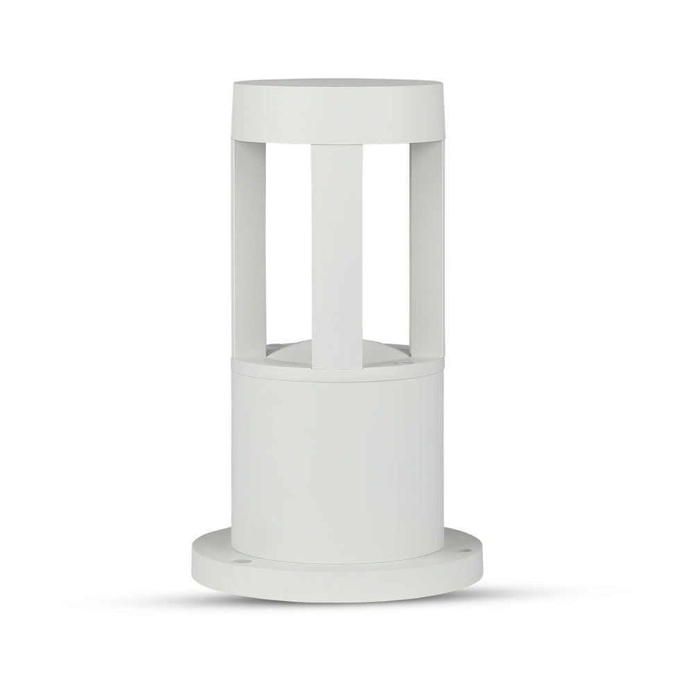 10W Słupek ogrodowy / Barwa:3000K / Obudowa: Biała / Wysokość 25 cm