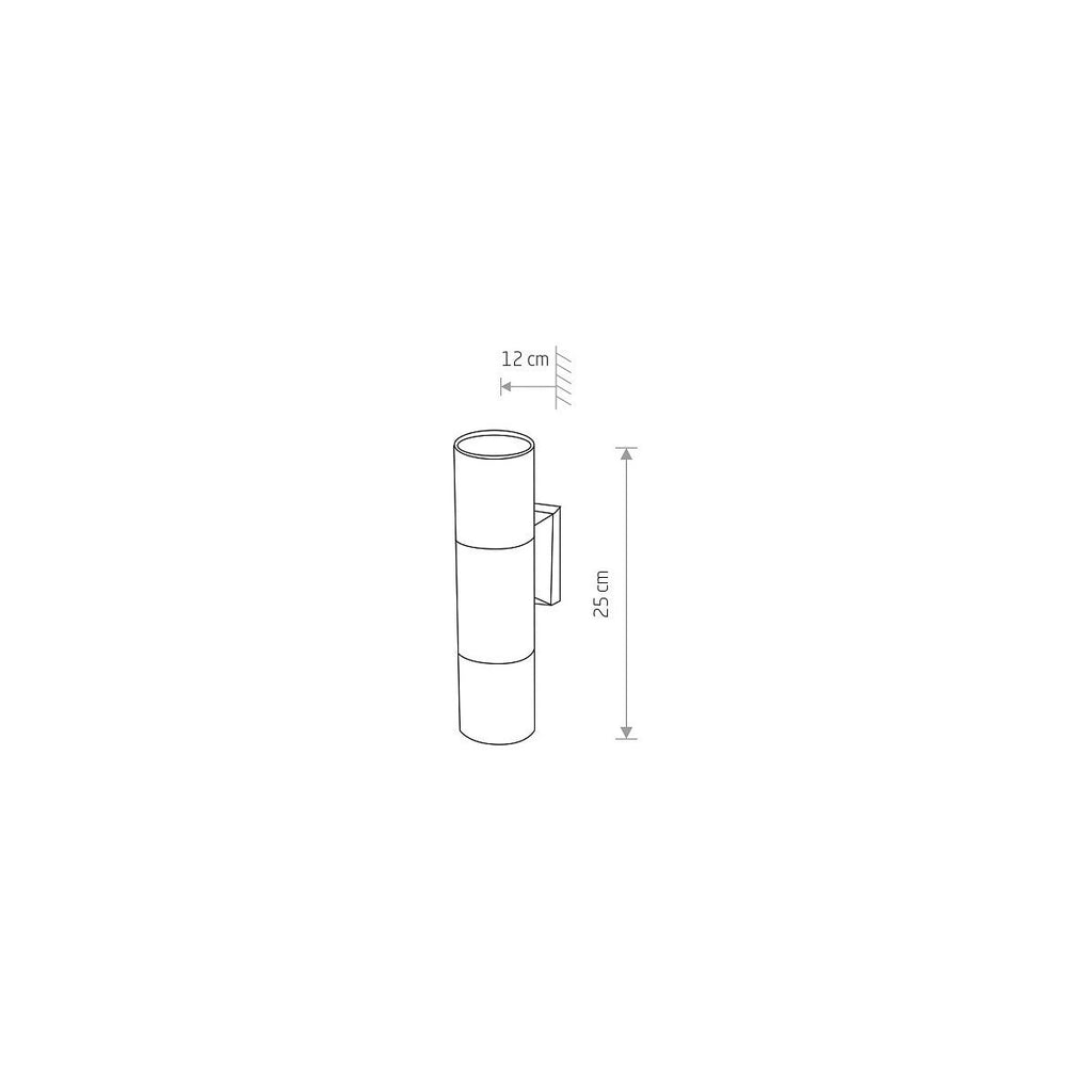 Nowodvorski Lampa ścienna natynkowa EXE 10W only LED 50/60Hz IP54 - Aluminium lakierowane - Czarny I 8330