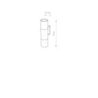 Nowodvorski Lampa ścienna natynkowa EXE 10W only LED 50/60Hz IP54 - Aluminium lakierowane - Czarny I 8330