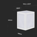 12W Lampa ścienna LED / Barwa:4000K / Obudowa: Biała