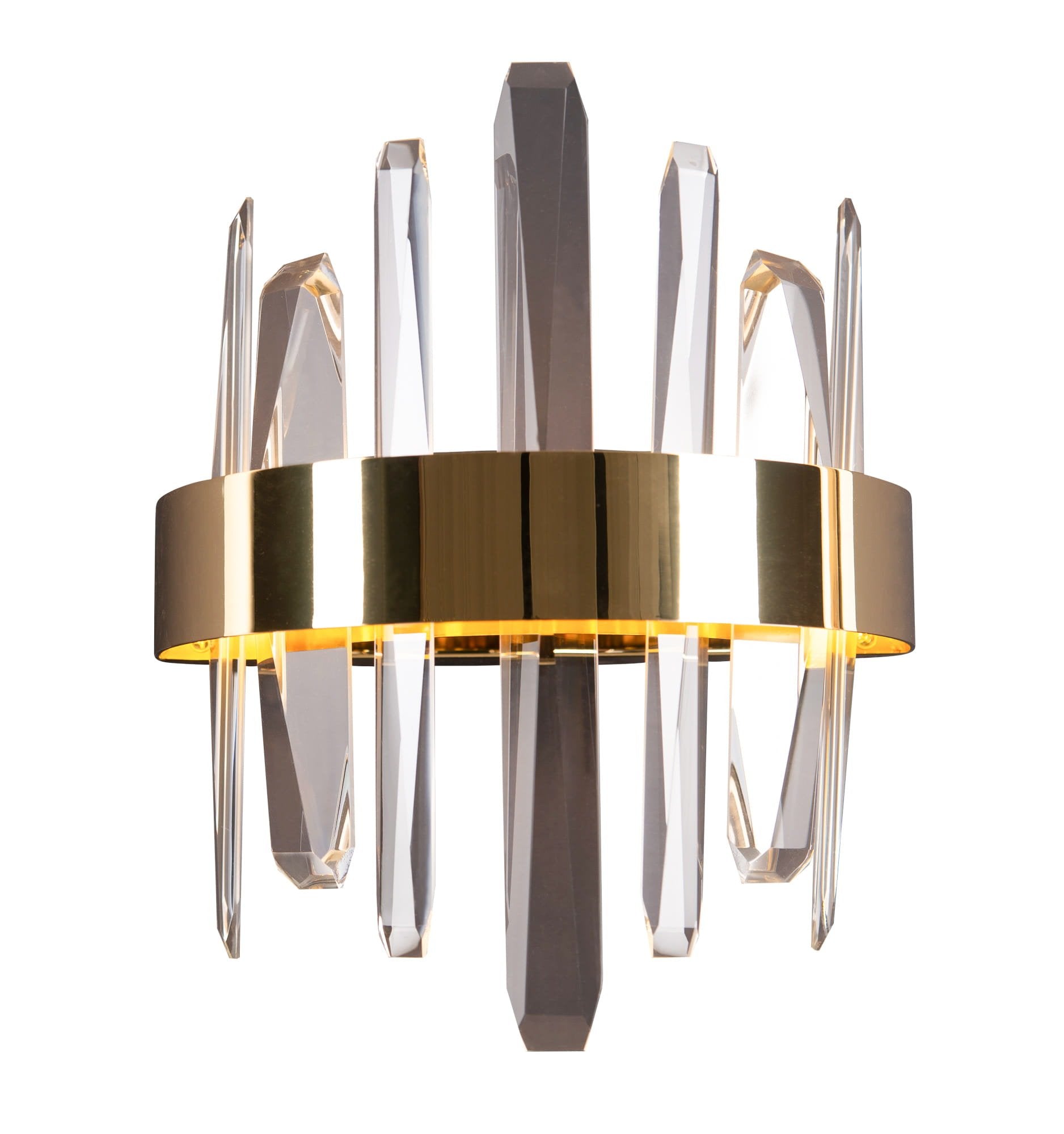 Maxlight Kinkiet Prince - Metal + szkło - Złoty W0287
