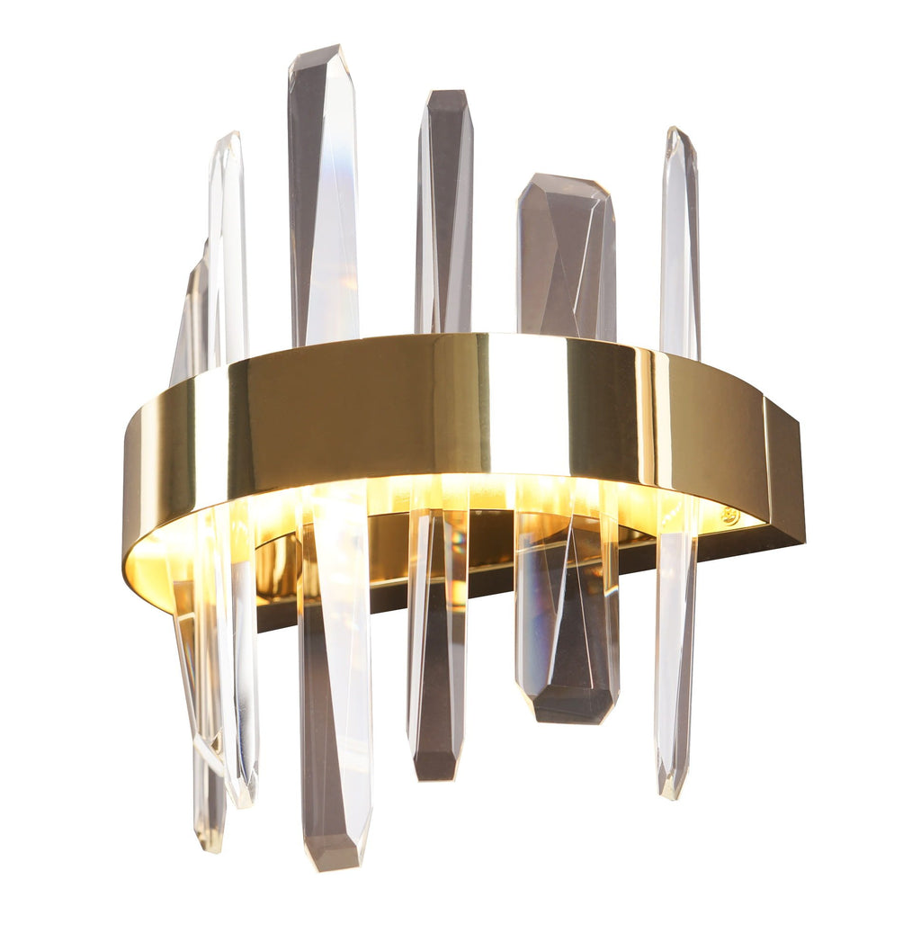 Maxlight Kinkiet Prince - Metal + szkło - Złoty W0287