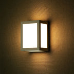 12W Lampa ścienna LED / Barwa:3000K / Obudowa: Szara