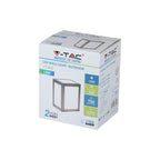 12W Lampa ścienna LED / Barwa:3000K / Obudowa: Szara
