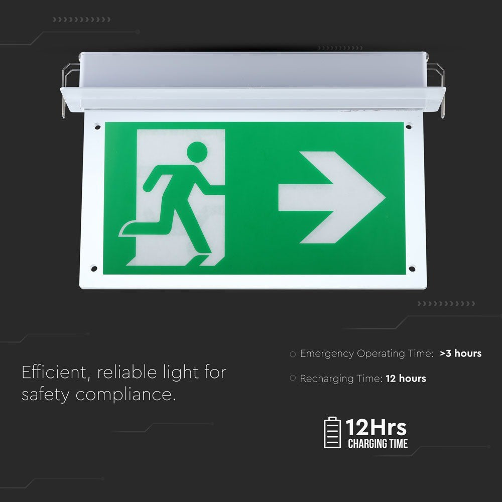 2W Oprawa Awaryjna LED / Chip SAMSUNG / Barwa:6000K