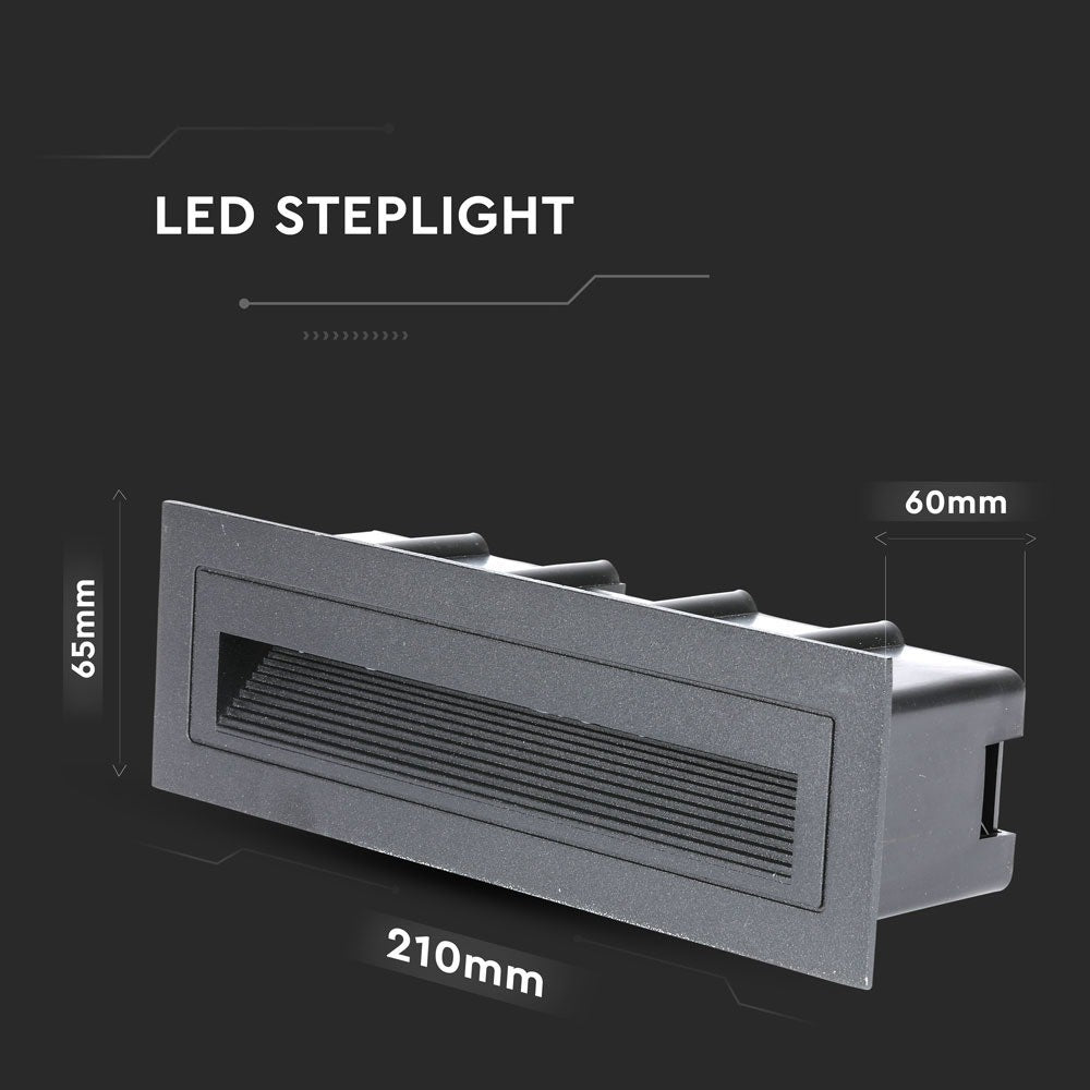 6W Oprawa Schodowa LED / Barwa:4000K / Obudowa: Szara