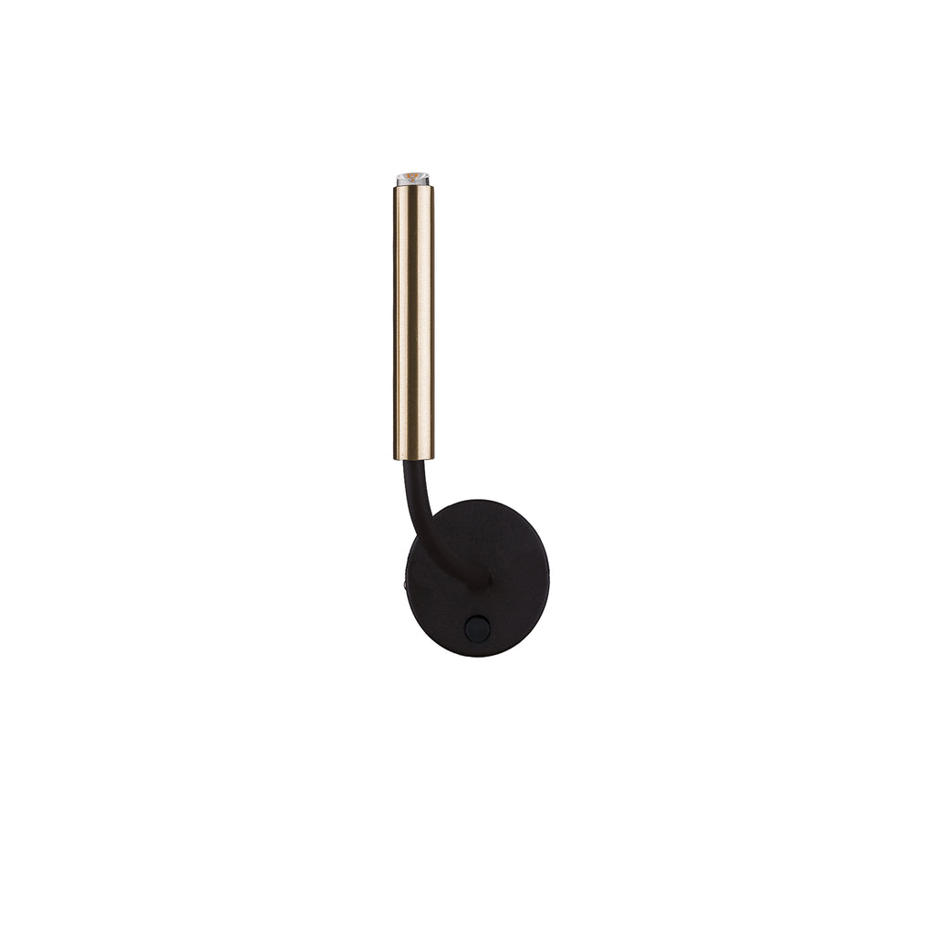Nowodvorski Kinkiet regulowany z włącznikiem STALACTITE 1x10W only LED 50/60Hz - Lity mosiądz - Miedziany