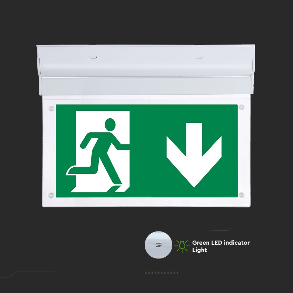 2W Oprawa Awaryjna LED / Chip SAMSUNG / Barwa:6000K