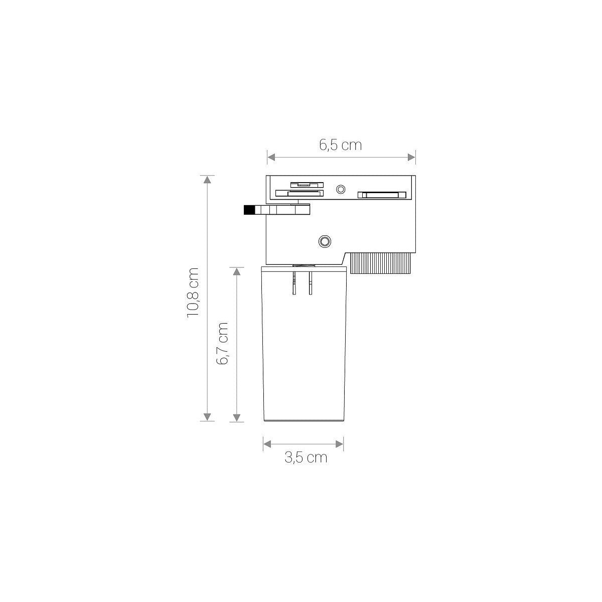 Nowodvorski CAMELEON ADAPTER PROFILE 50/60Hz - Tworzywo sztuczne - Czarny 8360