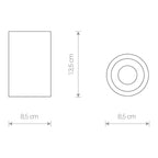 Nowodvorski Lampa downlights natynkowa ALPHA 15W only LED 50/60Hz - Aluminium lakierowane - Biały 8362