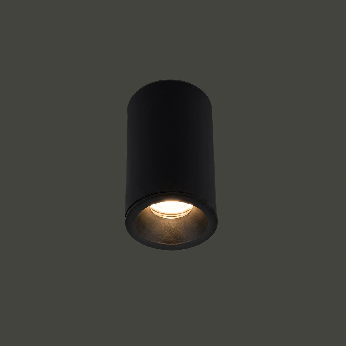Nowodvorski Lampa downlights natynkowa ALPHA 15W only LED 50/60Hz - Aluminium lakierowane - Czarny 8363 - lampa włączona