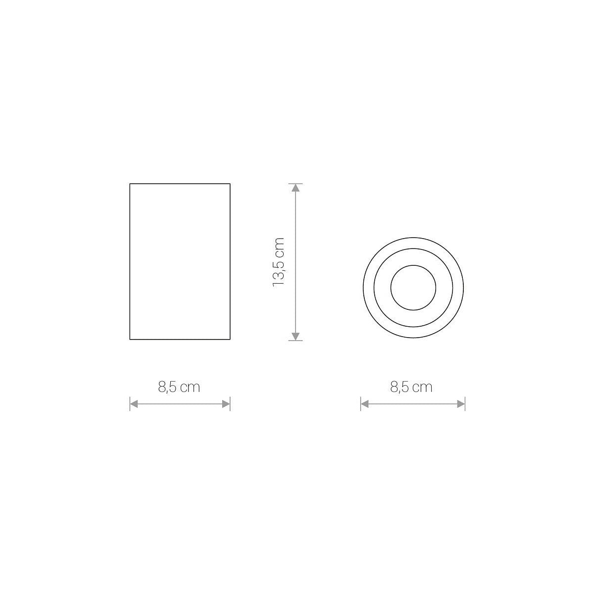 Nowodvorski Lampa downlights natynkowa ALPHA 15W only LED 50/60Hz - Aluminium lakierowane - Czarny 8363