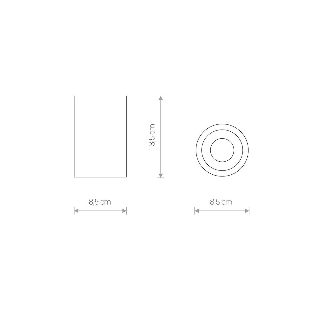Nowodvorski Lampa downlights natynkowa ALPHA 15W only LED 50/60Hz - Aluminium lakierowane - Czarny 8363