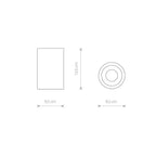 Nowodvorski Lampa downlights natynkowa ALPHA 15W only LED 50/60Hz - Aluminium lakierowane - Czarny 8363