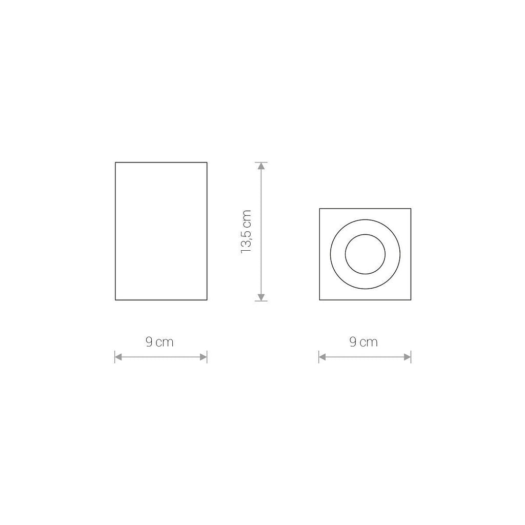 Nowodvorski Lampa downlights natynkowa BRAVO 15W only LED 50/60Hz - Aluminium - Czarny 8365