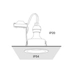 Nowodvorski Lampa downlights podtynkowa CHARLIE 15W only LED 50/60Hz - Aluminium lakierowane - Biały