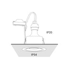 Nowodvorski Lampa downlights podtynkowa FOXTROT 15W only LED 50/60Hz - Aluminium lakierowane - Biały