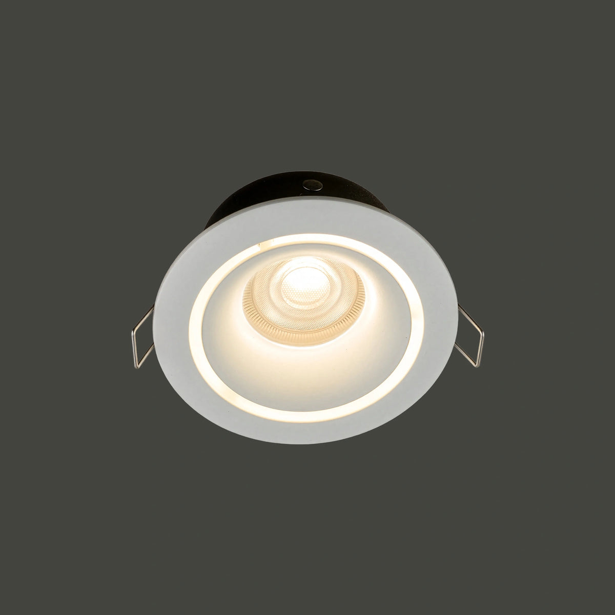 Nowodvorski Lampa downlights podtynkowa FOXTROT 15W only LED 50/60Hz - Aluminium lakierowane - Biały 8373 - lampa włączona