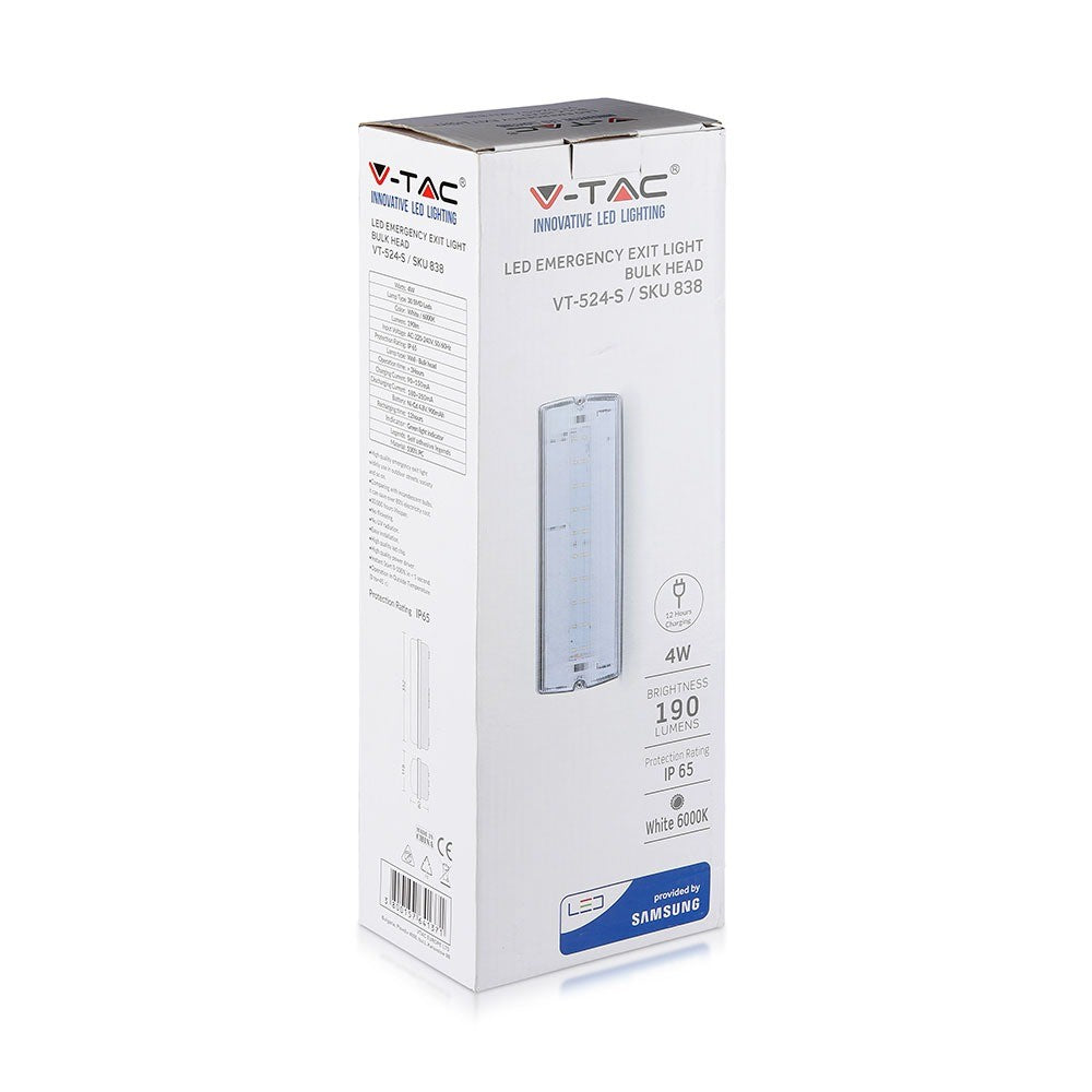 4W Oprawa Awaryjna LED / Chip SAMSUNG / Barwa:6000K