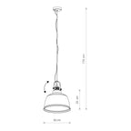 Nowodvorski Lampa wisząca AMALFI L 25W only LED 50/60Hz - Szkło metalizowane - Złoty 8381