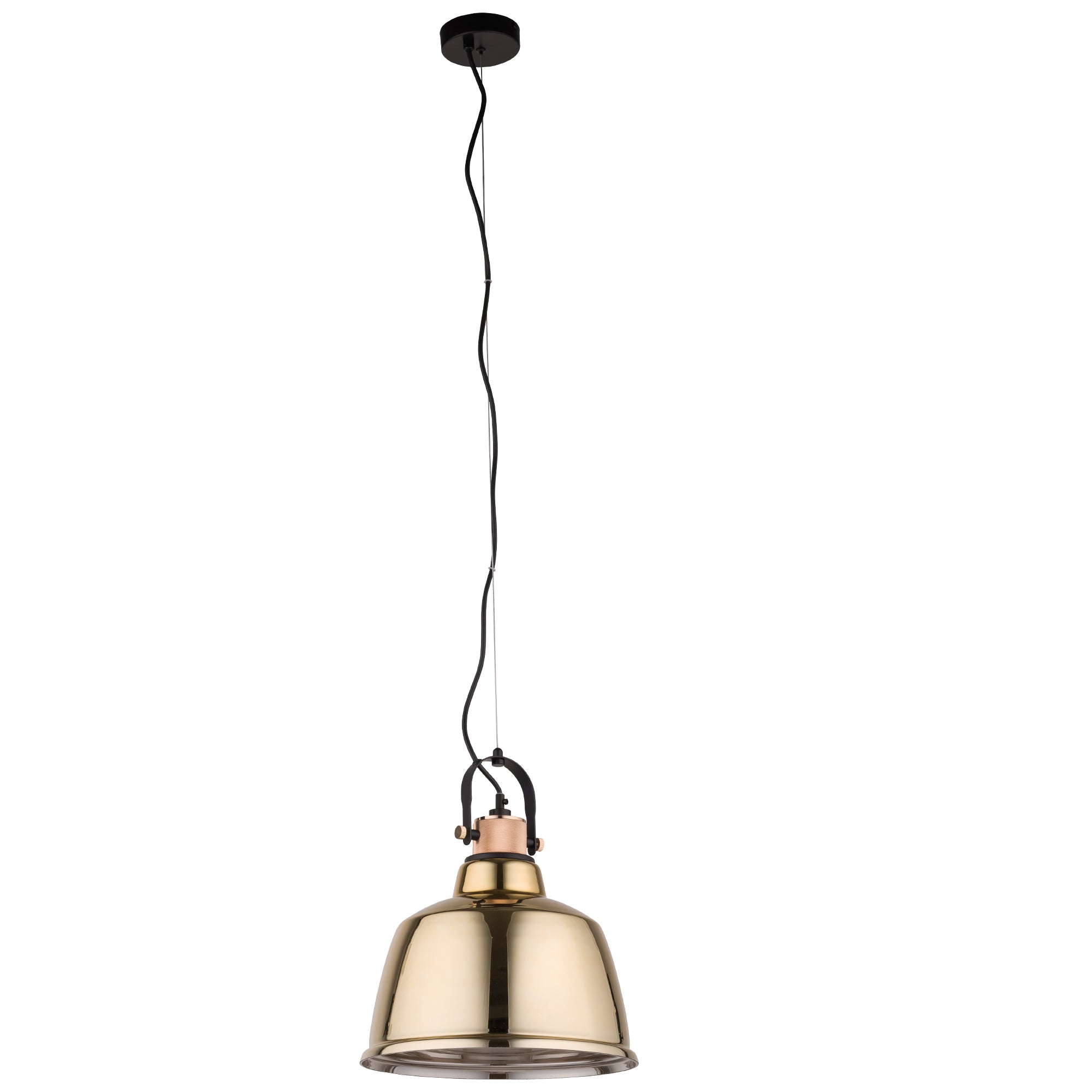 Nowodvorski Lampa wisząca AMALFI L 25W only LED 50/60Hz - Szkło metalizowane - Złoty