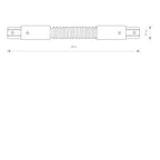 Nowodvorski System szynowy PROFILE FLEX CONNECTOR 1-obwodowy Profile - Tworzywo sztuczne PC - Czarny 8383