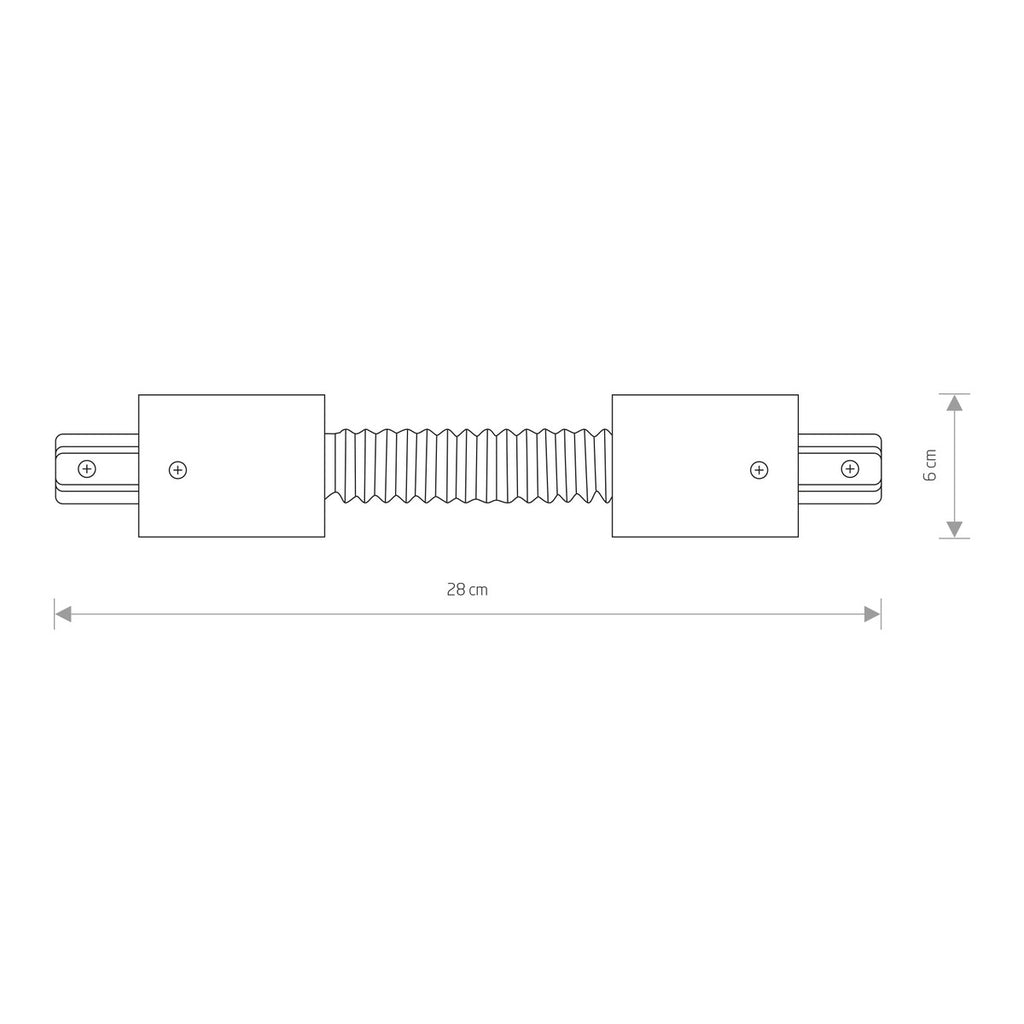 Nowodvorski System szynowy PROFILE RECESSED FLEX CONNECTOR 1-obwodowy Profile - Tworzywo sztuczne PC - Biały 8384