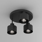 plafon Parkla klosz metal black 3xE27