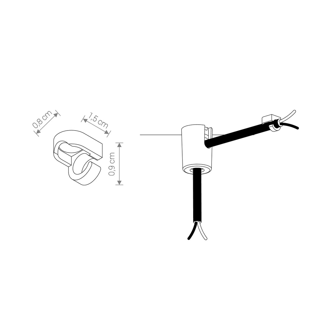 Nowodvorski CAMELEON MOUNTING B - Tworzywo sztuczne - Czarny 8393