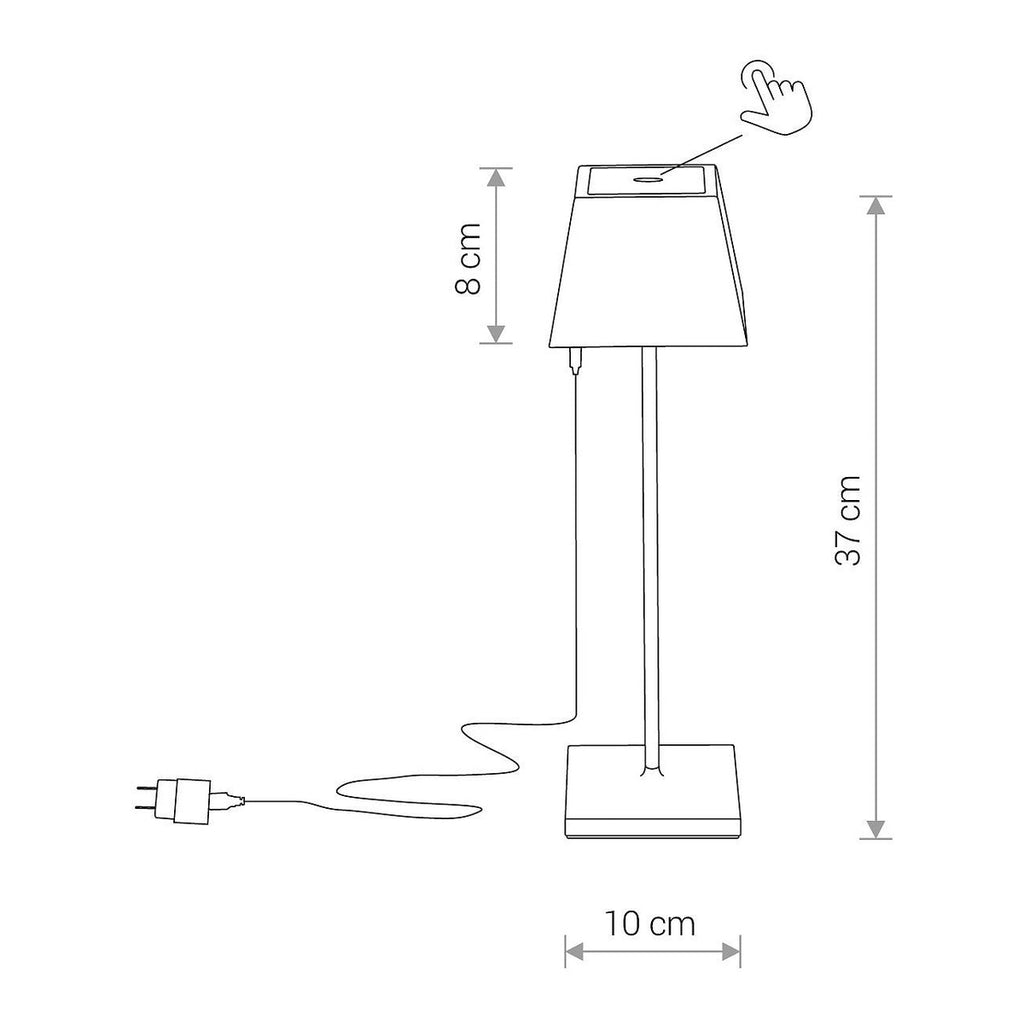 Nowodvorski Lampa stojąca MAHE LED 2,2W 50/60Hz IP54 - Aluminium lakierowane - Biały 8397