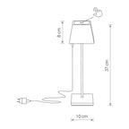 Nowodvorski Lampa stojąca MAHE LED 2,2W 50/60Hz IP54 - Aluminium lakierowane - Biały 8397
