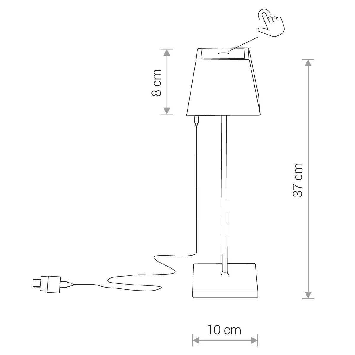 Nowodvorski Lampa stojąca MAHE LED 2,2W 50/60Hz IP54 - Aluminium lakierowane - Biały 8397