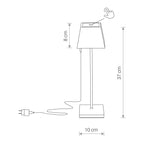 Nowodvorski Lampa stojąca MAHE LED 2,2W 50/60Hz IP54 - Aluminium lakierowane - Czarny 8398