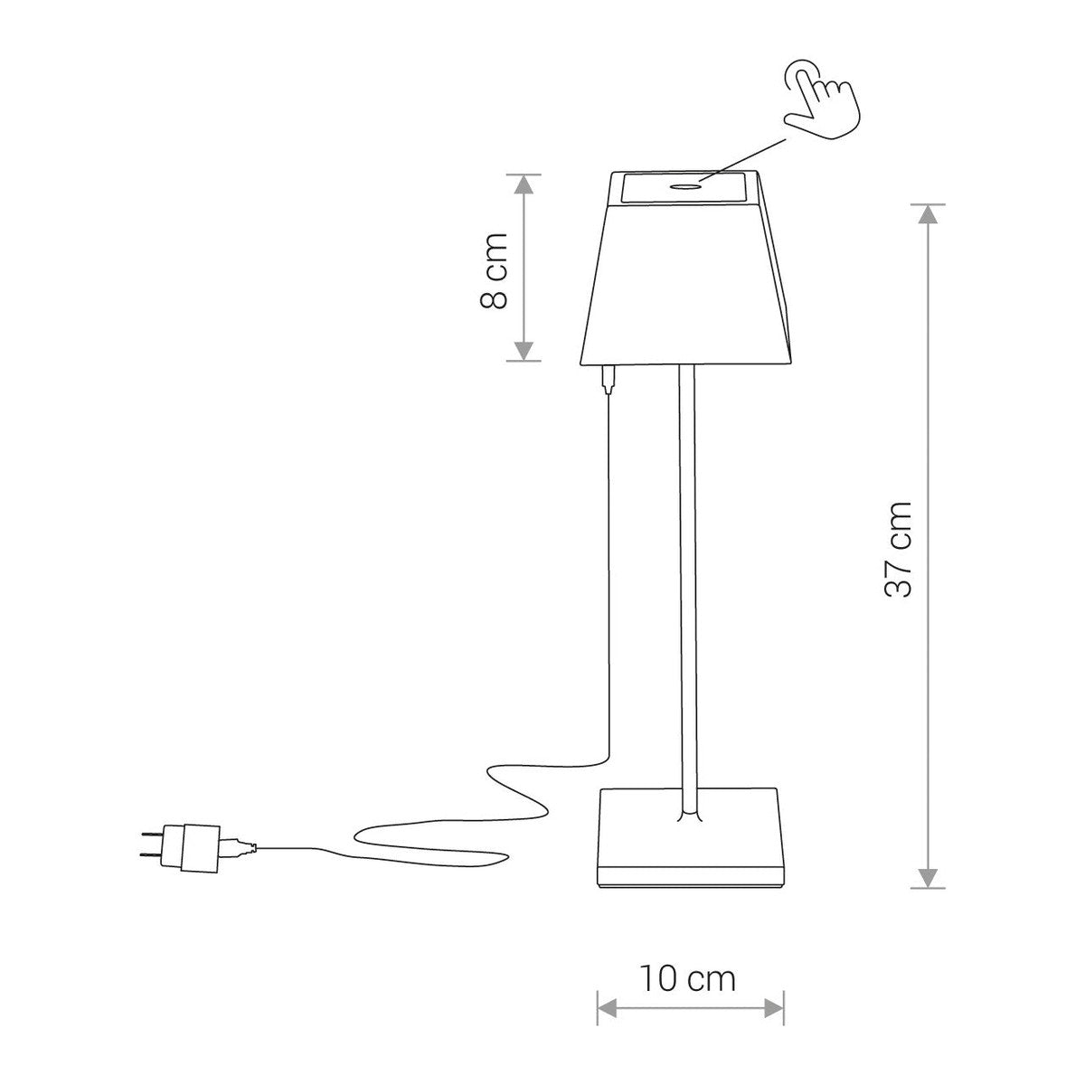 Nowodvorski Lampa stojąca MAHE LED 2,2W 50/60Hz IP54 - Aluminium lakierowane - Czarny 8398