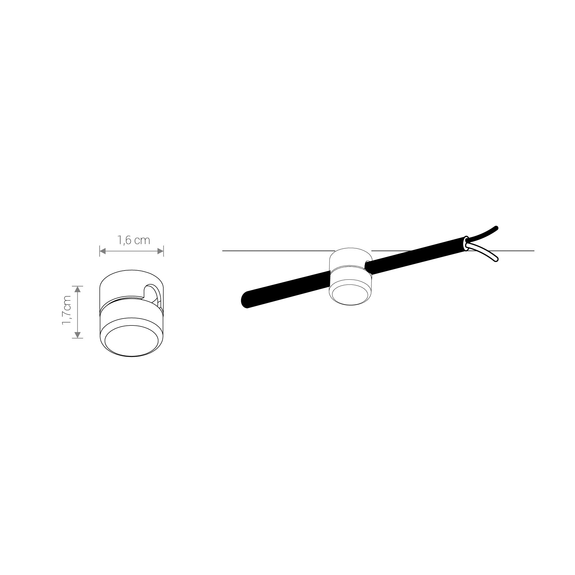 Nowodvorski CAMELEON MOUNTING C - Lity mosiądz - Miedziany 8405