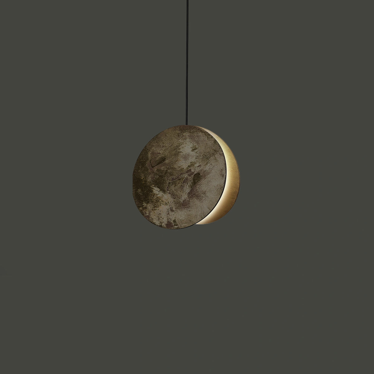 Nowodvorski Klosz / Oprawa CAMELEON WHEEL - Sklejka - Złoty 8424 - lampa włączona