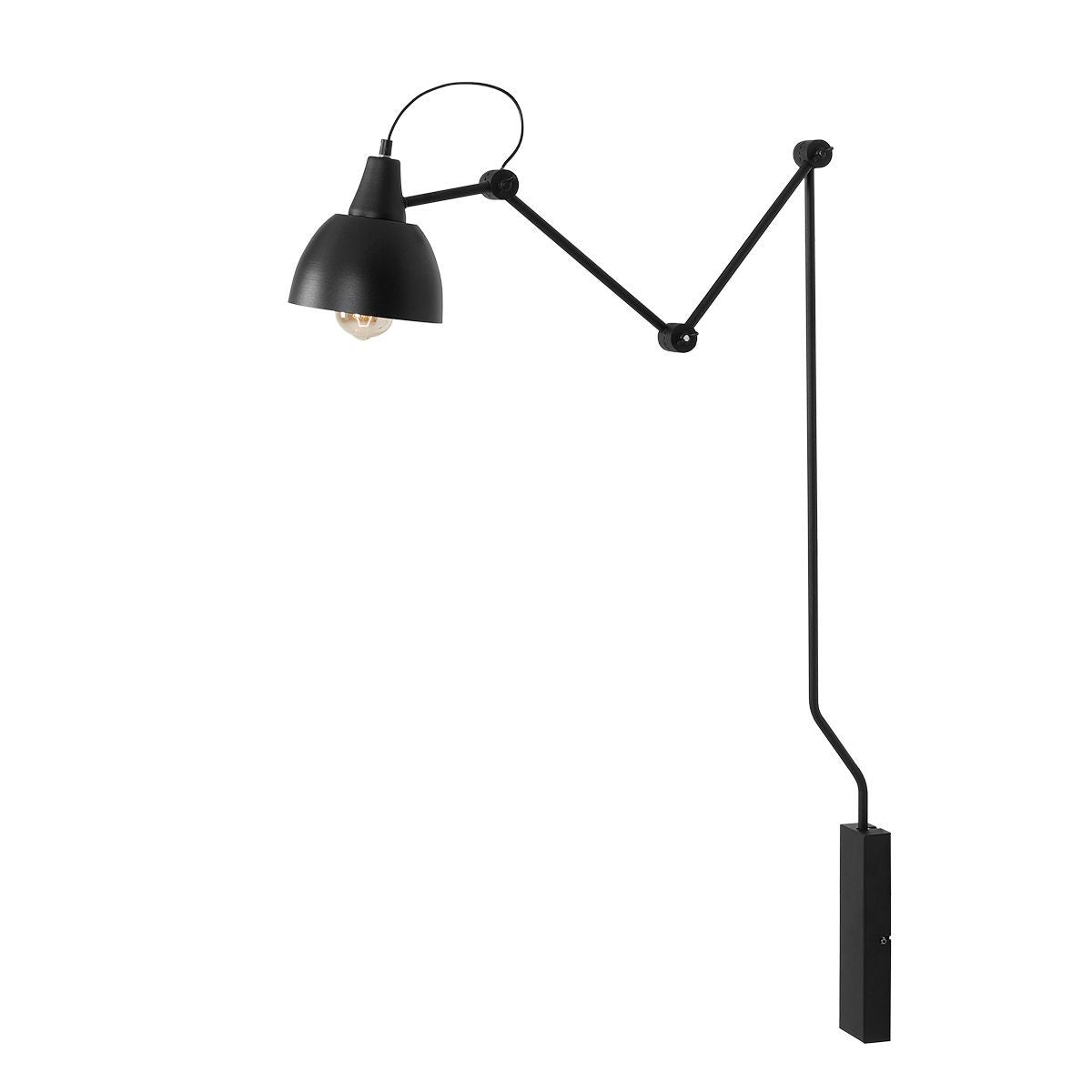 Aldex Kinkiet Aida Black Średni - Metal - Czarny 842C1