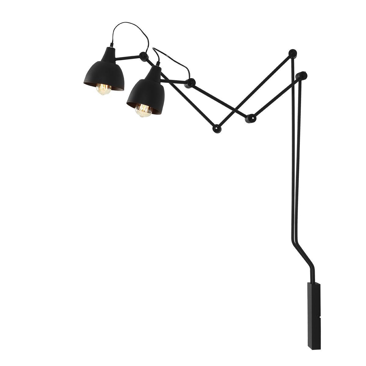 Aldex Kinkiet Aida 2 Black - Metal - Czarny 842D
